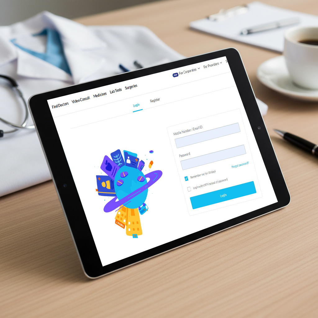 Patient booking medical appointment via phone call with clinic receptionist at modern healthcare facility