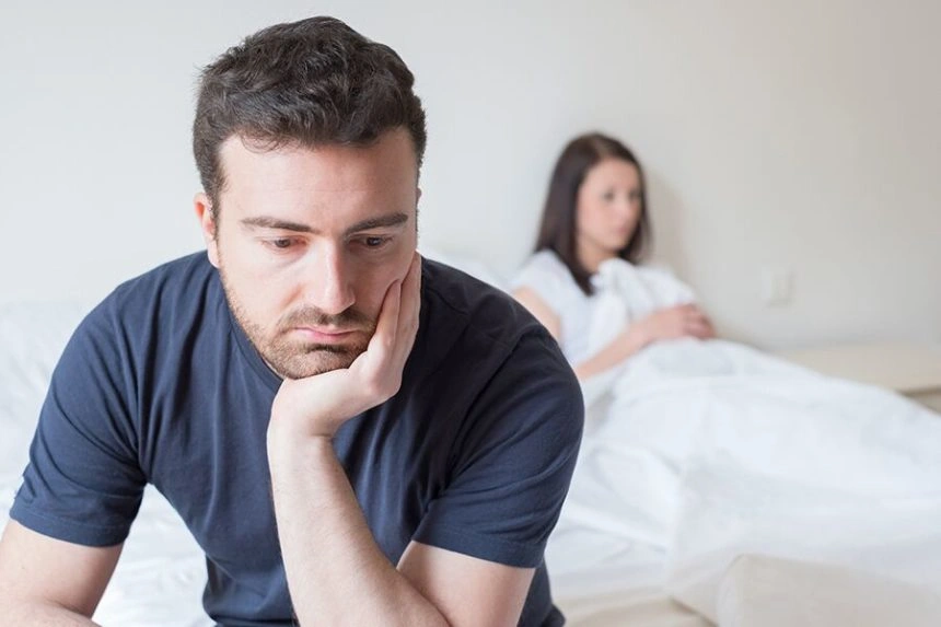 Erectile dysfunction consultation illustration
