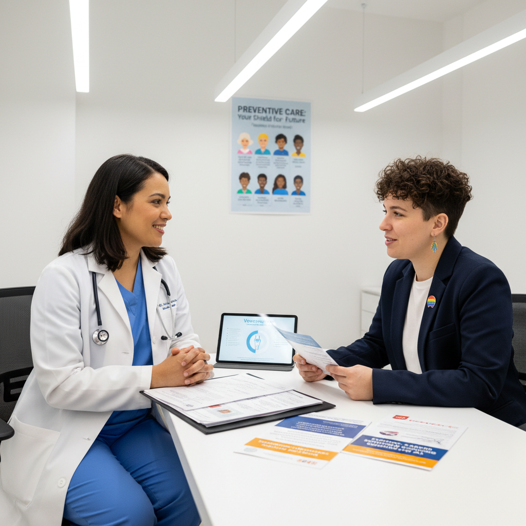 Preventive health vaccination and evidence-based health screening for LGBTQ+ individuals