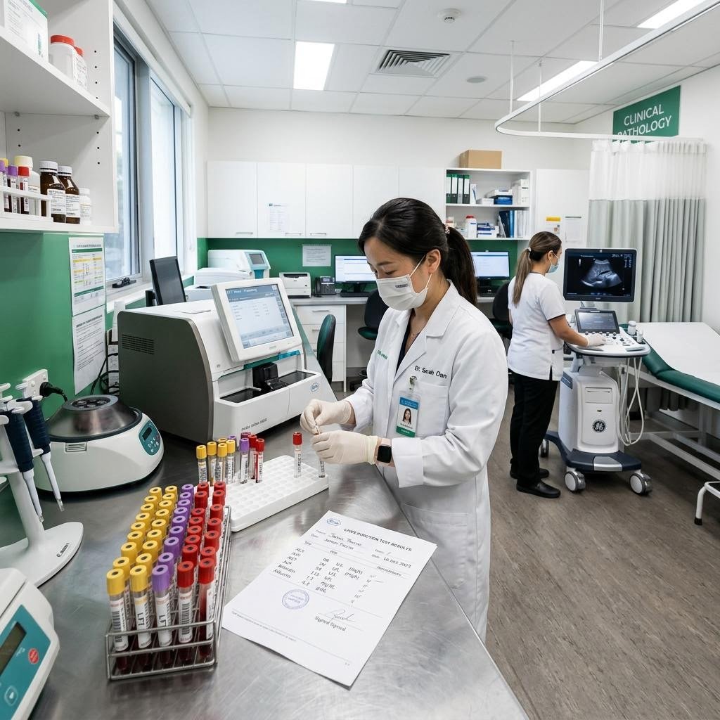 Medical testing equipment for liver diagnosis