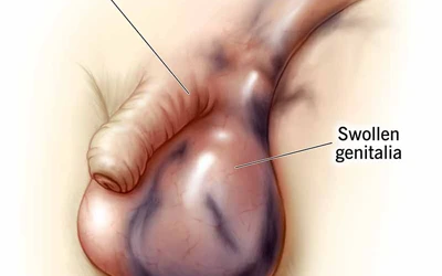 Penis turning blue or black in color treatment