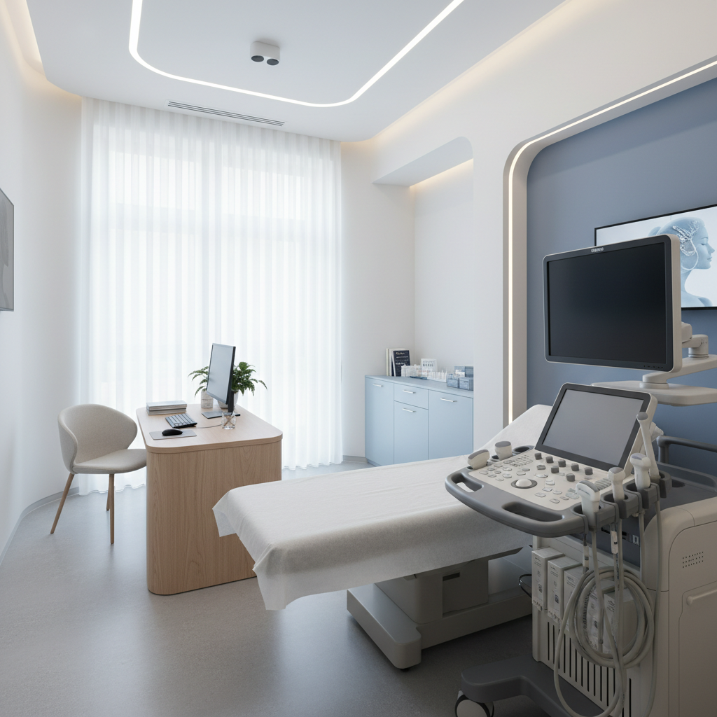 Best Piles Care Clinic in Delhi - Modern consultation room at Dr. Monga Medi Clinic with experienced lady doctor specializing in piles treatment